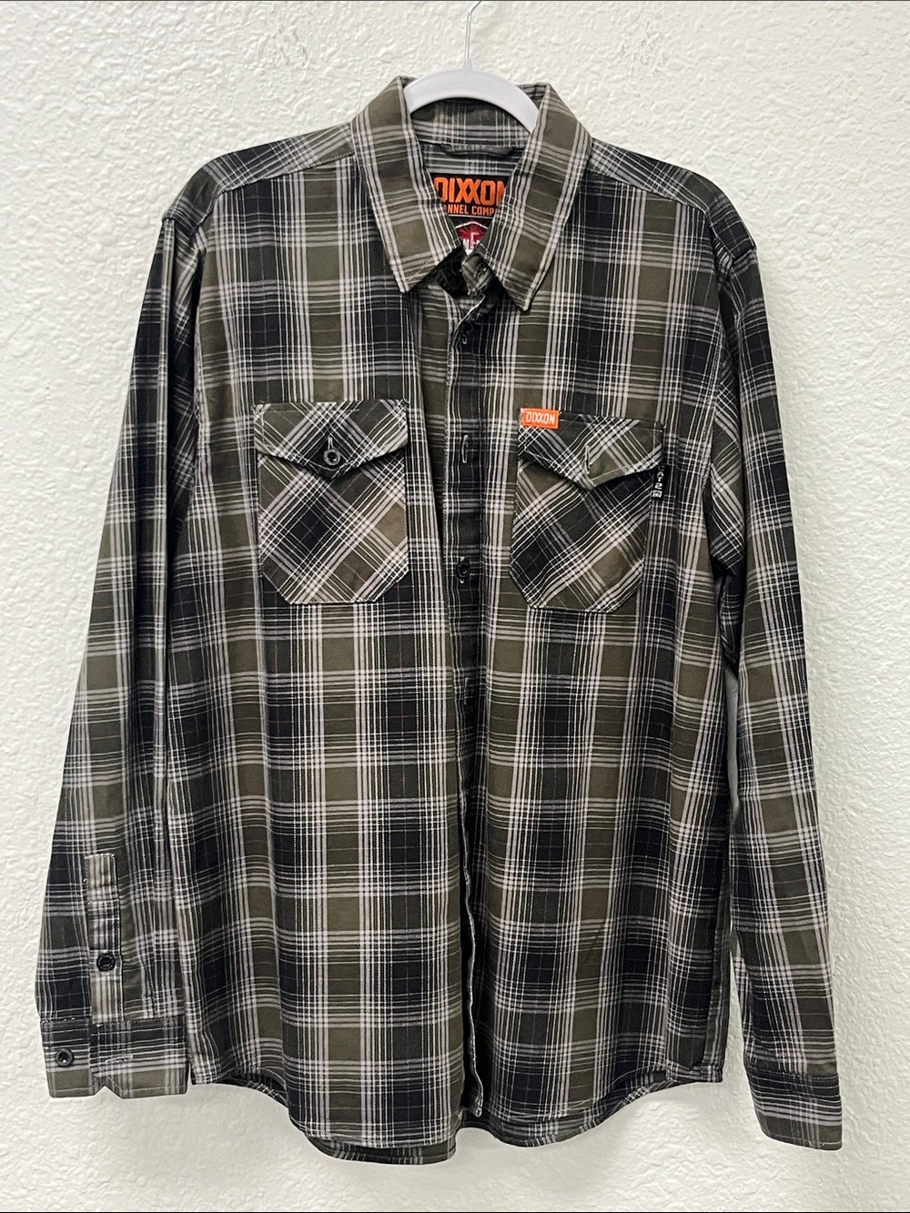 DIXXON FR Olive & Black Plaid Flannel Shirt
#1226